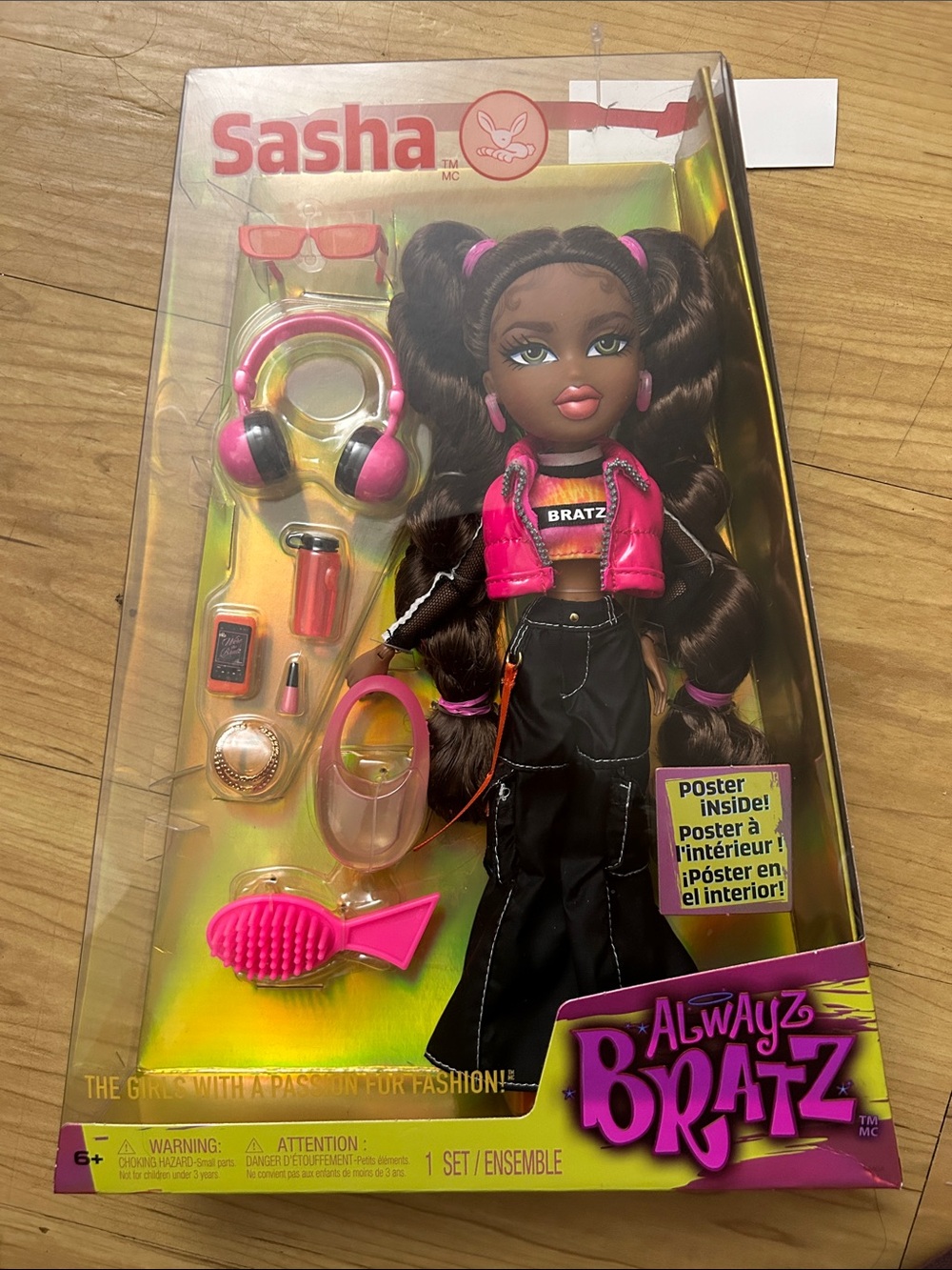 Alwayz Bratz Sasha Doll in Pink & Black Outfit  new in box